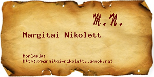 Margitai Nikolett névjegykártya