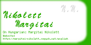 nikolett margitai business card